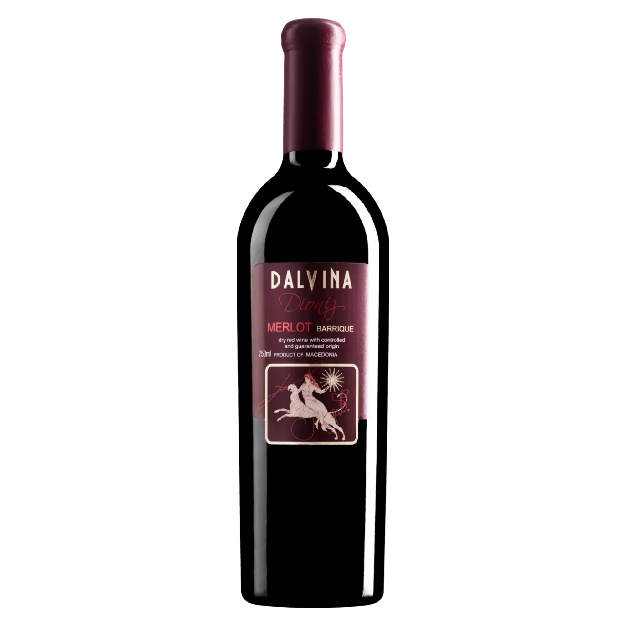 Dioniz Merlot Barrique 2016 - Rotwein trocken aus Nordmazedonien - Dalvina Winery
